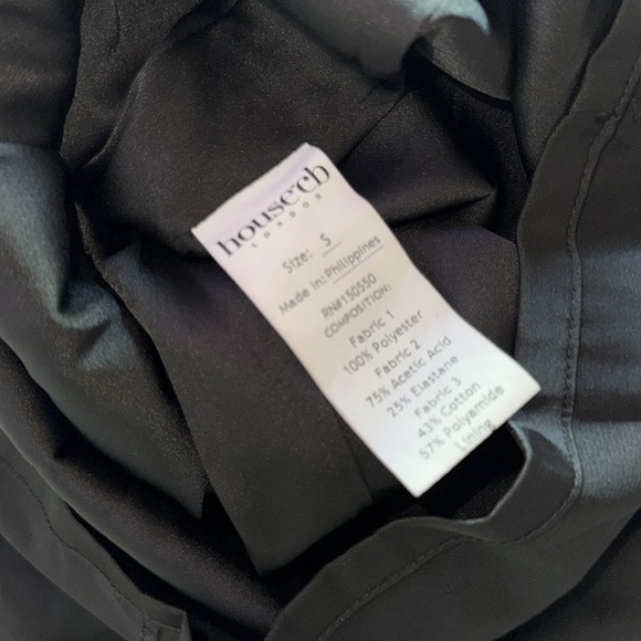 NWOT HOUSE OF CB 'Nikita' Black Satin and Lace Corset Dress sz S - Picture 6 of 7